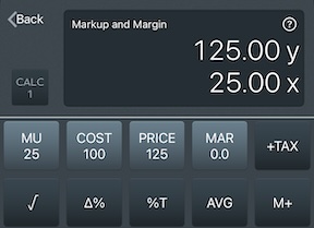 CALC 1 Markup and Margin Calculator