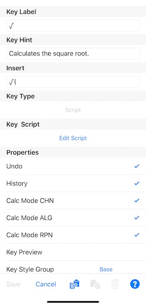 key editor